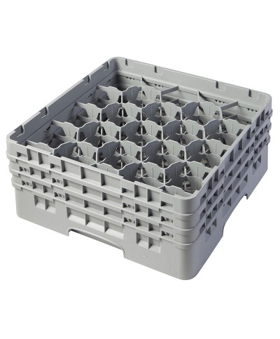 Cambro - 20S738-151 / Cesta de lavado (50 x 50 cm) para copas y vasos con 20 comp. 3 alt. - dia. máx. 9,84 cm alt. máx. 20 cm