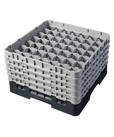 Cambro - 49S958-110 / Cesta de lavado (50 x 50 cm) copas y vasos con 49 comp. 5 alt. - dia. máx. 6 cm alt. máx. 25,8 cm