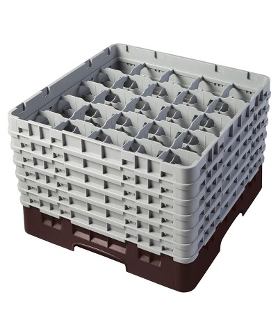 Cambro - 25S1214-167 / Cesta de lavado (50 x 50 cm) copas y vasos con 25 comp. 6 alt. - dia. máx. 8,7 cm alt. máx. 32,3 cm