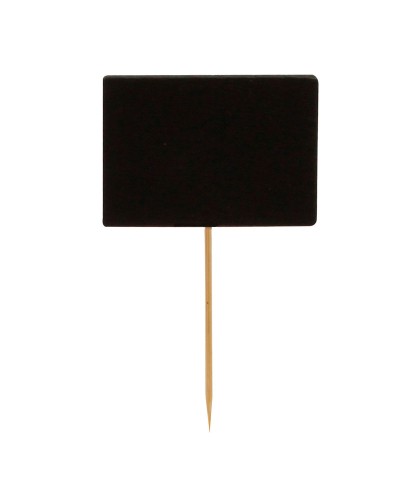 Palillo marcador con pizarrita 9 cm con pinza - paq. de 100 Uds.