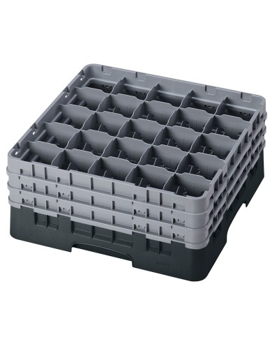 Cambro - 25S738-110 / Cesta de lavado (50 x 50 cm) copas y vasos con 25 comp. 3 alt. - dia. máx. 8,7 cm alt. máx. 20 cm