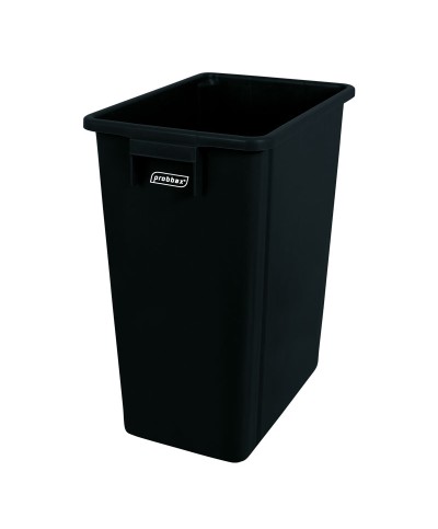 Probbax - PB-1140-BLA / Papelera 40L - 47,5 x 39,5 x 26 cm - Negro