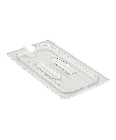 Cambro - 30CWCHN-135 / Tapa con muesca y asa de policarbonato GN 1/3 - (17,6 x 32,5 cm)
