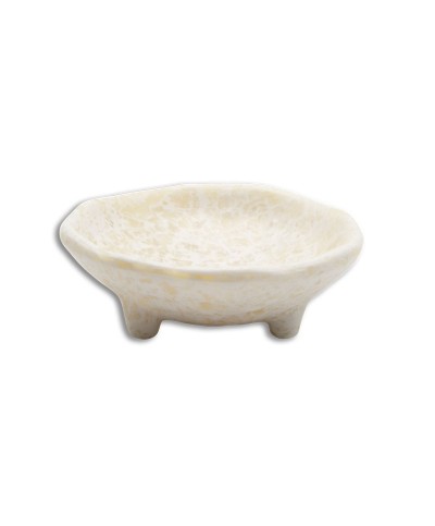 Adrier - SRNDD9-MWH / Colección TERRAL - Cuenco mini redondo con apoyo - 9 cm de Ø x 3 cm de alto