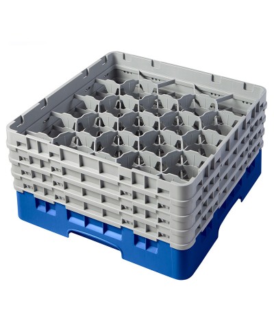 Cambro - 20S900-168 / Cesta de lavado (50 x 50 cm) para copas y vasos con 20 comp. 4 alt. - dia. máx. 9,84 cm alt. máx. 24,1 cm