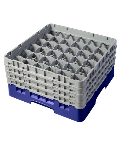 Cambro - 36S800-186 / Cesta de lavado (50 x 50 cm) copas y vasos con 36 comp. 4 alt. - dia. máx. 7,2 cm alt. máx. 21,7 cm