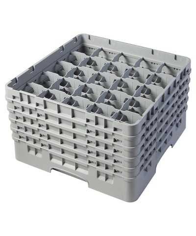 Cambro - 25S958-151 / Cesta de lavado (50 x 50 cm) copas y vasos con 25 comp. 5 alt. - dia. máx. 8,7 cm alt. máx. 25,8 cm