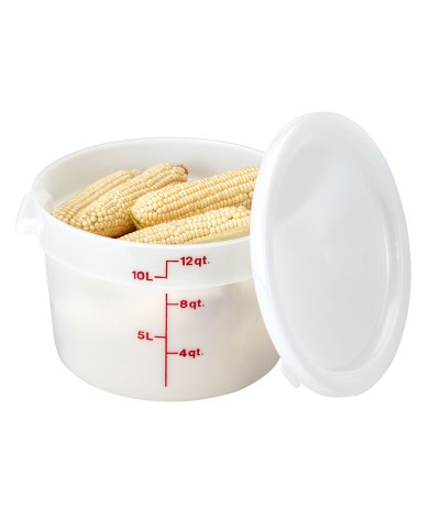 Cambro - RFSC12-148 / Tapa para recipiente redondo polietileno de 11,4 l., 17,2 l. y 20,8 l. - (37,8 cm de Ø)