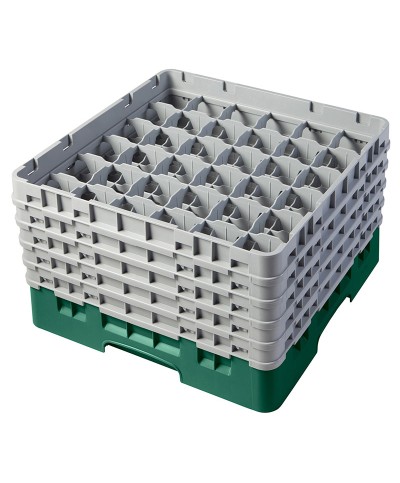 Cambro - 36S1058-119 / Cesta de lavado (50 x 50 cm) copas y vasos con 36 comp. 5 alt. - dia. máx. 7,2 cm alt. máx. 28,2 cm