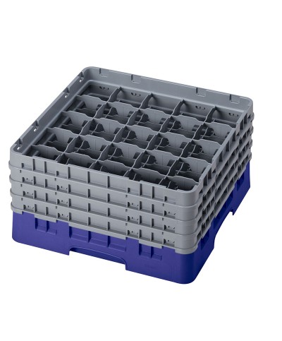 Cambro - 25S800-186 / Cesta de lavado (50 x 50 cm) copas y vasos con 25 comp. 4 alt. - dia. máx. 8,7 cm alt. máx. 21,7 cm