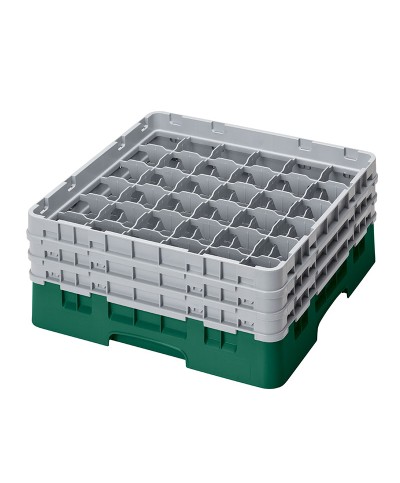 Cambro - 36S638-119 / Cesta de lavado (50 x 50 cm) copas y vasos con 36 comp. 3 alt. - dia. máx. 7,2 cm alt. máx. 17,6 cm