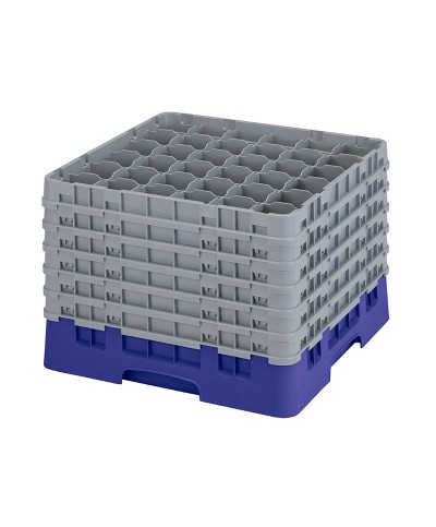 Cambro - 36S1214-186 / Cesta de lavado (50 x 50 cm) copas y vasos con 36 comp. 6 alt. - dia. máx. 7,2 cm alt. máx. 32,3 cm