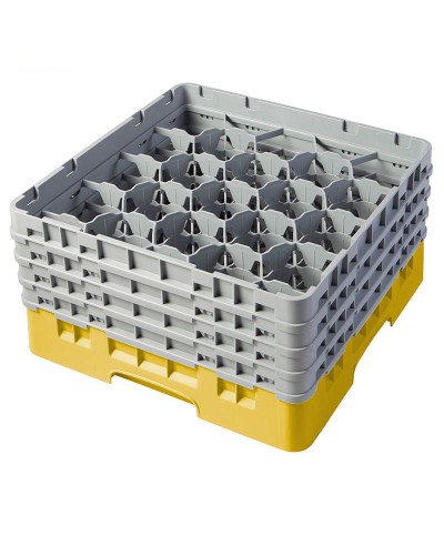 Cambro - 20S900-108 / Cesta de lavado (50 x 50 cm) para copas y vasos con 20 comp. 4 alt. - dia. máx. 9,84 cm alt. máx. 24,1 cm