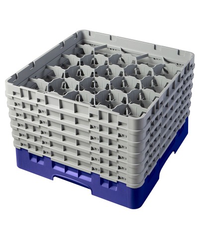 Cambro - 20S1114-186 / Cesta de lavado (50 x 50 cm) copas y vasos con 20 comp. 6 alt. - dia. máx. 9,84 cm alt. máx. 29,9 cm