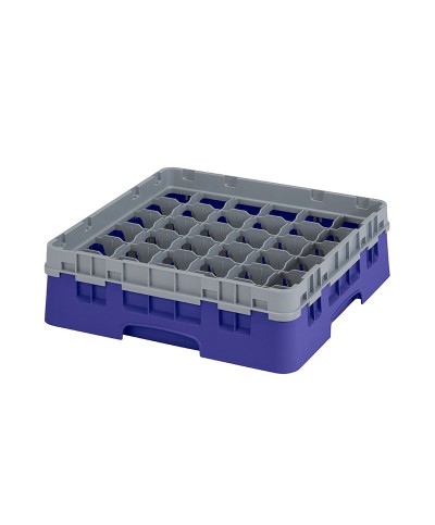 Cambro - 36S318-186 / Cesta de lavado (50 x 50 cm) copas y vasos con 36 comp. 1 alt. - dia. máx. 7,2 cm alt. máx. 9,4 cm