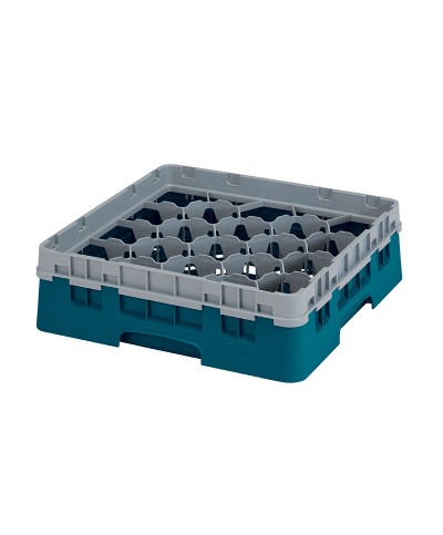 Cambro - 20S318-414 / Cesta de lavado (50 x 50 cm) para copas y vasos con 20 comp. 1 alt. - dia. máx. 9,84 cm alt. máx. 9,4 cm