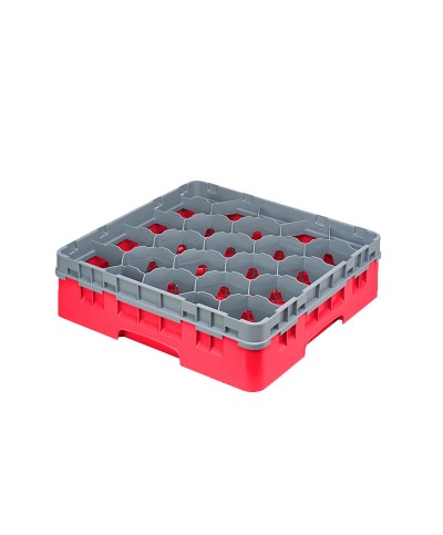 Cambro - 20S418-416 / Cesta de lavado (50 x 50 cm) para copas y vasos con 20 comp. 1 alt. - dia. máx. 9,84 cm alt. máx. 11,8 cm