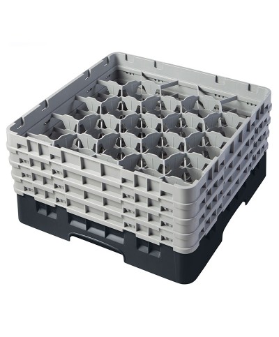 Cambro - 20S900-110 / Cesta de lavado (50 x 50 cm) para copas y vasos con 20 comp. 4 alt. - dia. máx. 9,84 cm alt. máx. 24,1 cm
