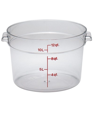 Cambro - RFSCW12-135 / Recipiente redondo de policarbonato - (37,8 cm de Ø) - (profundidad: 21,3 cm) - (11,4 litros)
