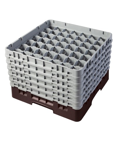 Cambro - 49S1114-167 / Cesta de lavado (50 x 50 cm) copas y vasos con 49 comp. 6 alt. - dia. máx. 6 cm alt. máx. 29,9 cm