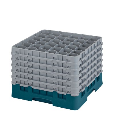 Cambro - 36S1214-414 / Cesta de lavado (50 x 50 cm) copas y vasos con 36 comp. 6 alt. - dia. máx. 7,2 cm alt. máx. 32,3 cm