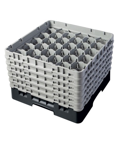 Cambro - 30S1114-110 / Cesta de lavado (50 x 50 cm) copas y vasos con 30 comp. 6 alt. - dia. máx. 7,84 cm alt. máx. 29,9 cm