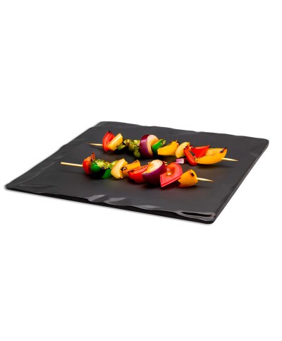 Adrier - SQP2525-MBK / Colección TERRAL - Base plana cuadrada - (25 x 25 x 1,5 cm)