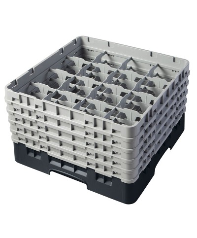 Cambro - 16S958-110 / Cesta de lavado (50 x 50 cm) para copas y vasos con 16 comp. 5 alt. - dia. máx. 10,9 cm alt. máx. 25,8 cm
