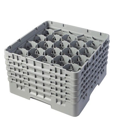 Cambro - 20S1058-151 / Cesta de lavado (50 x 50 cm) copas y vasos con 20 comp. 5 alt. - dia. máx. 9,84 cm alt. máx. 28,2 cm