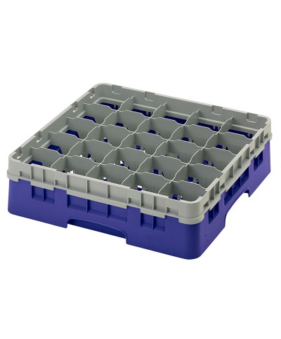Cambro - 25S418-186 / Cesta de lavado (50 x 50 cm) copas y vasos con 25 comp. 1 alt. - dia. máx. 8,7 cm alt. máx. 11,8cm