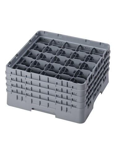 Cambro - 25S800-151 / Cesta de lavado (50 x 50 cm) copas y vasos con 25 comp. 4 alt. - dia. máx. 8,7 cm alt. máx. 21,7 cm