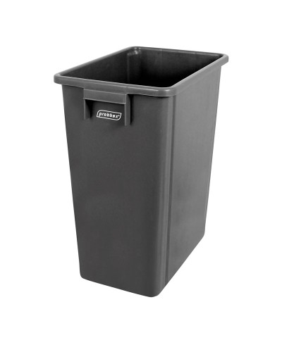 Probbax - PB-1140-GRY / Papelera 40L - 47,5 x 39,5 x 26 cm - Gris