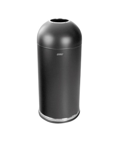 Probbax - OD-3352-BLA / Papelera de cúpula abierta - 38 cm Ø x 88 cm - 56 L