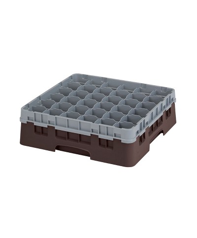 Cambro - 36S418-167 / Cesta de lavado (50 x 50 cm) copas y vasos con 36 comp. 1 alt. - dia. máx. 7,2 cm alt. máx. 11,8 cm