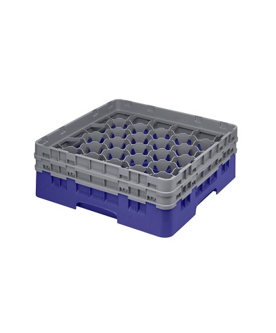 Cambro - 30S434-186 / Cesta de lavado (50 x 50 cm) copas y vasos con 30 comp. 2 alt. - dia. máx. 7,84 cm alt. máx. 13,5 cm