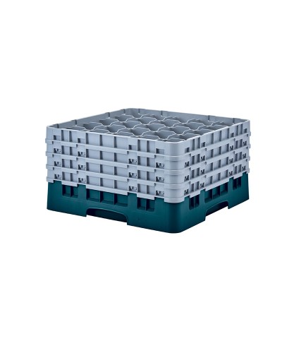 Cambro - 25S900-414 / Cesta de lavado (50 x 50 cm) copas y vasos con 25 comp. 4 alt.- dia. máx. 8,7 cm alt. máx. 24,1 cm