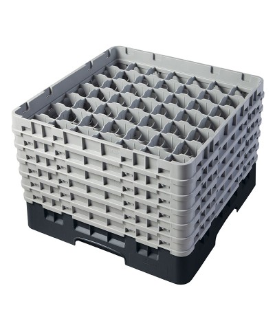 Cambro - 49S1114-110 / Cesta de lavado (50 x 50 cm) copas y vasos con 49 comp. 6 alt. - dia. máx. 6 cm alt. máx. 29,9 cm