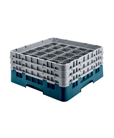 Cambro - 36S534-414 / Cesta de lavado (50 x 50 cm) copas y vasos con 36 comp. 2 alt. - dia. máx. 7,2 cm alt. máx. 14,9 cm