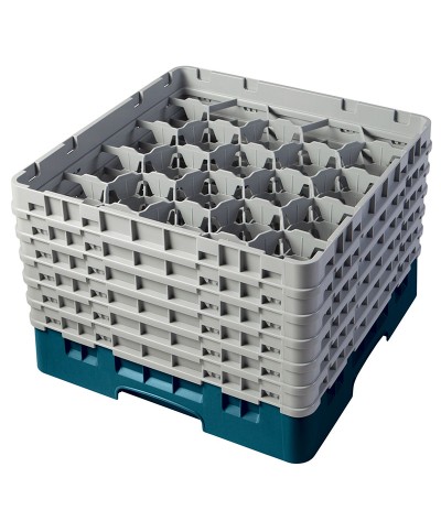 Cambro - 20S1214-414 / Cesta de lavado (50 x 50 cm) copas y vasos con 20 comp. 6 alt. - dia. máx. 9,84 cm alt. máx. 32,3 cm