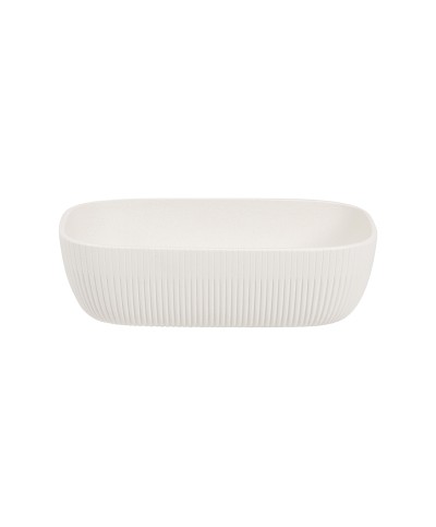 Adrier - CC-0142-WHT / Bol rectangular 2L GN 1/4 x 7,5 cm prof.