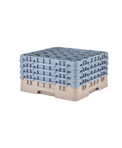 Cambro - 25S900-184 / Cesta de lavado (50 x 50 cm) copas y vasos con 25 comp. 4 alt.- dia. máx. 8,7 cm alt. máx. 24,1 cm