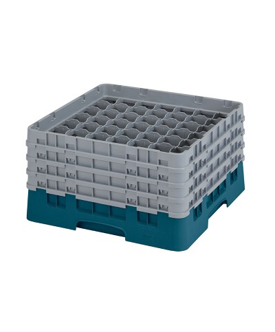 Cambro - 49S800-414 / Cesta de lavado (50 x 50 cm) copas y vasos con 49 comp. 4 alt. - dia. máx. 6 cm alt. máx. 21,7 cm
