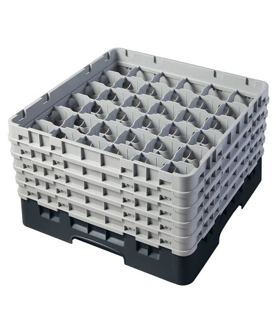 Cambro - 36S958-110 / Cesta de lavado (50 x 50 cm) copas y vasos con 36 comp. 5 alt. - dia. máx. 7,2 cm alt. máx. 25,8 cm