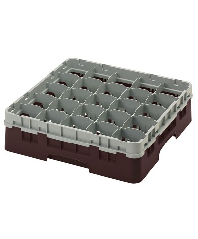 Cambro - 25S418-167 / Cesta de lavado (50 x 50 cm) copas y vasos con 25 comp. 1 alt. - dia. máx. 8,7 cm alt. máx. 11,8cm