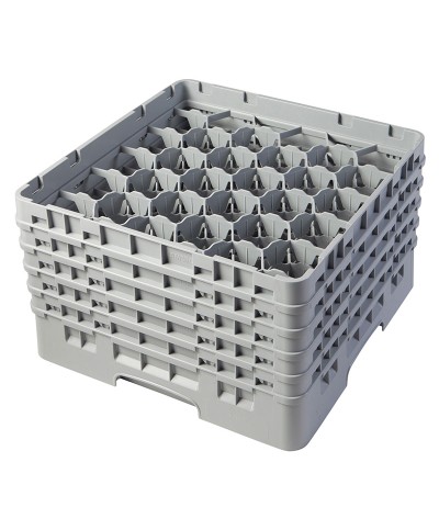 Cambro - 30S958-151 / Cesta de lavado (50 x 50 cm) copas y vasos con 30 comp. 5 alt. - dia. máx. 7,84 cm alt. máx. 25,8 cm