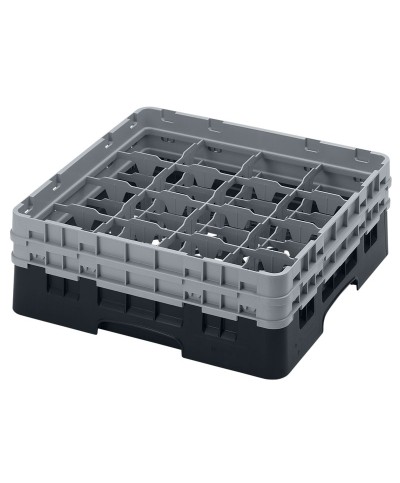 Cambro - 16S434-110 / Cesta de lavado (50 x 50 cm) para copas y vasos con 16 comp. 2 alt. - dia. máx. 10,9 cm alt. máx. 13,5 cm