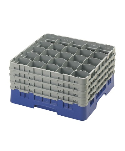 Cambro - 25S900-186 / Cesta de lavado (50 x 50 cm) copas y vasos con 25 comp. 4 alt.- dia. máx. 8,7 cm alt. máx. 24,1 cm