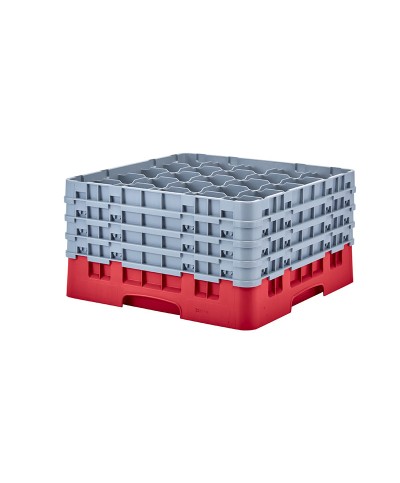 Cambro - 25S900-163 / Cesta de lavado (50 x 50 cm) copas y vasos con 25 comp. 4 alt.- dia. máx. 8,7 cm alt. máx. 24,1 cm