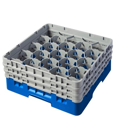 Cambro - 20S738-168 / Cesta de lavado (50 x 50 cm) para copas y vasos con 20 comp. 3 alt. - dia. máx. 9,84 cm alt. máx. 20 cm