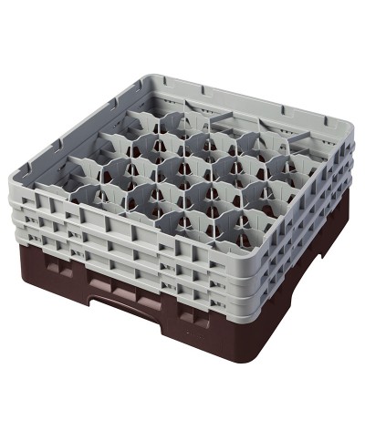 Cambro - 20S738-167 / Cesta de lavado (50 x 50 cm) para copas y vasos con 20 comp. 3 alt. - dia. máx. 9,84 cm alt. máx. 20 cm